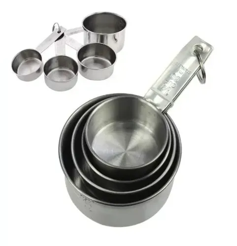 Conjunto De Colher Medidora De Inox Com 4 Peças