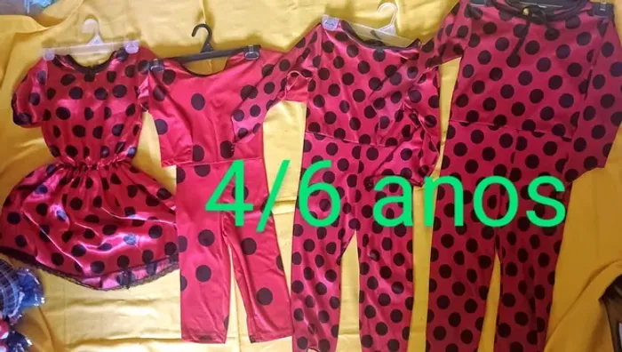 Fantasias (vários tamanhos) 35 cada