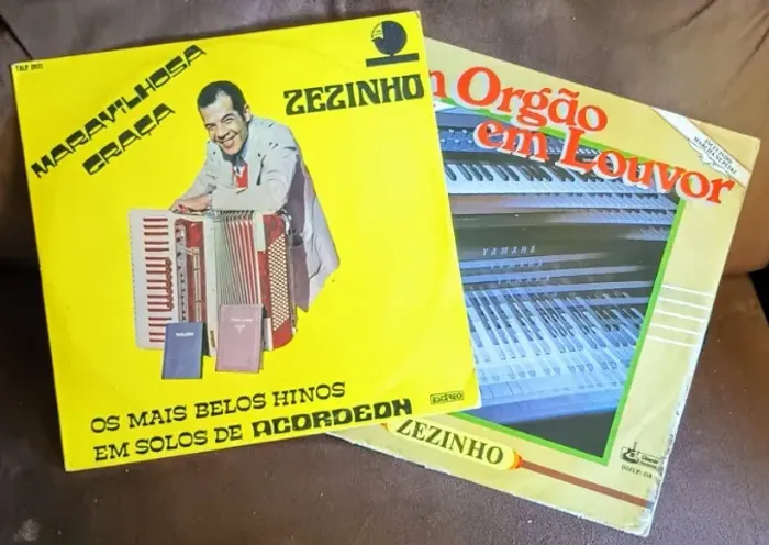 Lote 2 Lps Discos De Vinil Gospel Evangélico - Zezinho