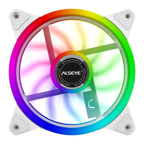 VENTOINHA ALSEYE CR120, RAINBOW, 120MM, BRANCO, CR120-WHITE (NOVO LACRADO)