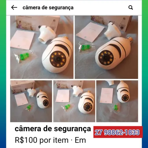 câmera de segurança ?NOVA NA CAIXA