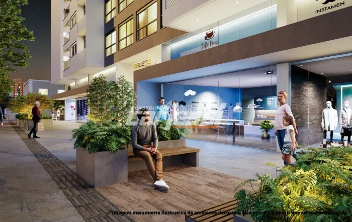 Apartamento com 1 dormitório e 1 suíte A Venda - Trindade Florianópolis SC