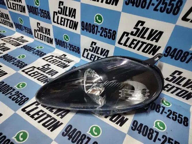 farol esquerdo punto 2007 2008 2009 2010 2011 2012 mascara negra novo importado