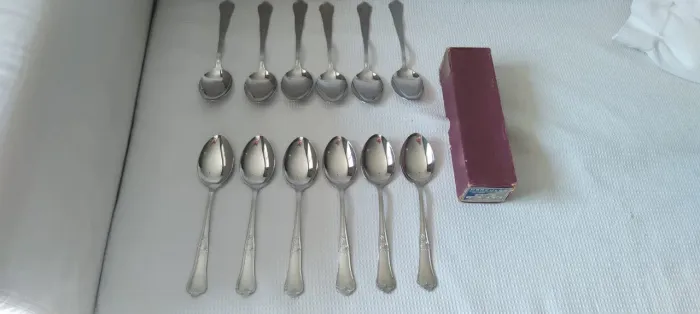 Colheres para sopa Hércules inox kit com 12, originais, na caixa
