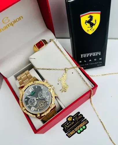 Kit especial para o dia dos namorados relógio masculino