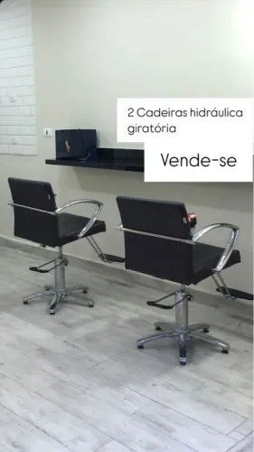 Cadeira hidráulica cabeleireiro