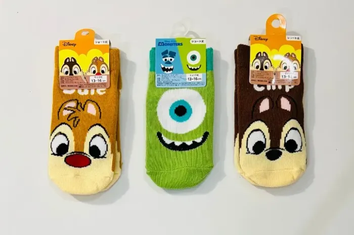 Três Pares de Meias Disney Japan