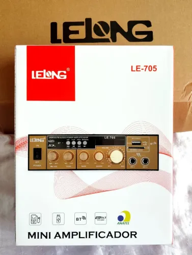 Novo Mini Amplificador de Áudio Bluetooth LE-705 Lelong