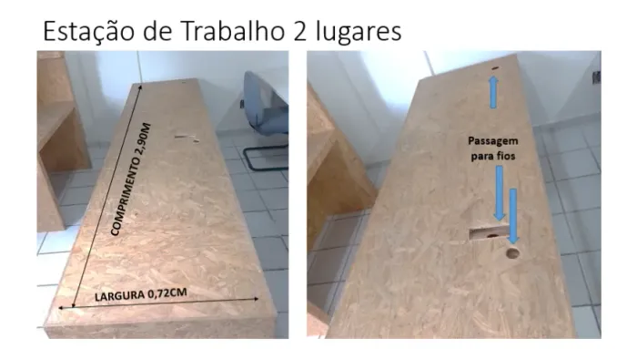 Estação de Escritório Staff - 2 lugares