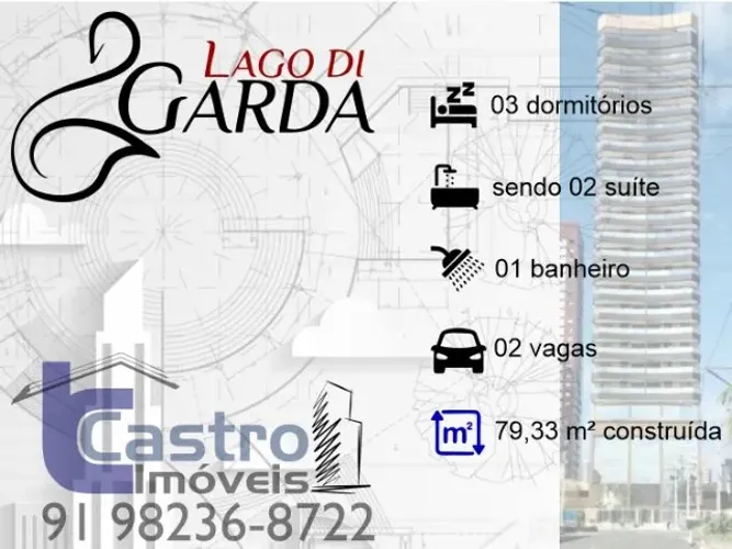 Entrega imediata LAGO DI GARDA . 3/4. 2 Suítes. 1 Vaga. J187