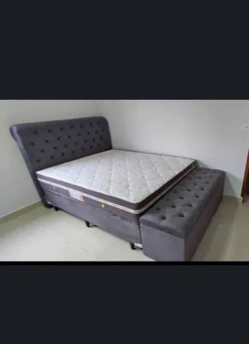 Cama box colchão suporte