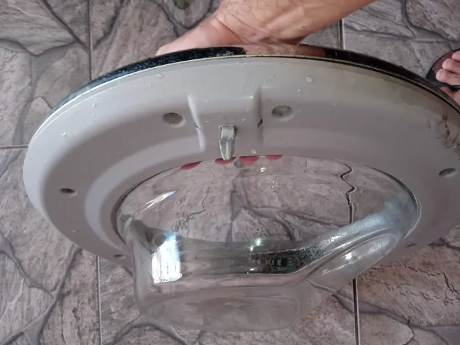 Porta de vidro LG lava e seca