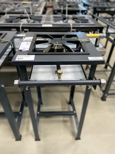 FOGÃO 1 BOCA ALTA PRESSÃO LINHA STAND - METAL BREY 