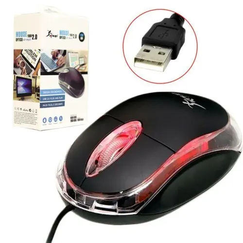 Mouse Óptico 2.0 - KNUP 1200 Dpi