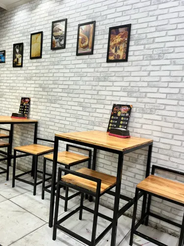 Conjunto de mesa industrial