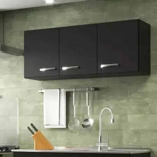 Armário de cozinha preto 3 portas evidência ENTREGA HOJE !!! 