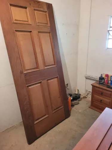 Porta madeira maciça mogno 90cm