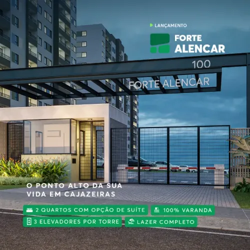 APT 209, Cajazeiras, Condomínio Forte Alencar, Apartamento com 2 quartos, elevador