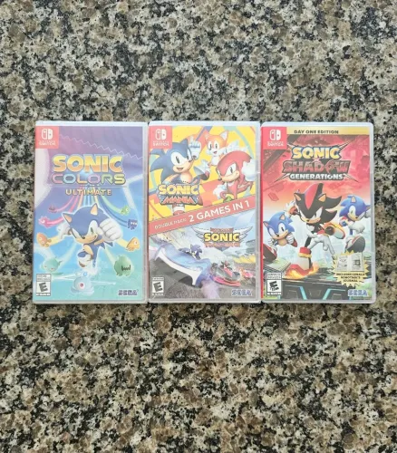 Combo 3 (três) Jogos Sonic Nintendo Switch 
