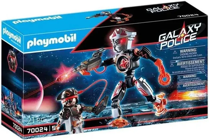 Brinquedo Playmobil Pirata Galático Robô Da Sunny 70024