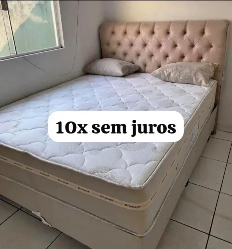 Cama box colchão e base hoje