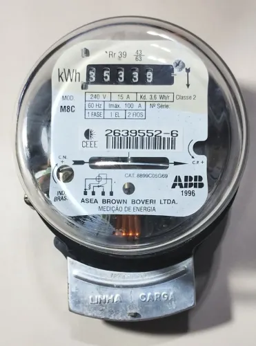 Medidor Antigo de Energia Elétrica ABB
