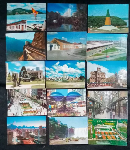 POSTAL- 25 CARTÕES POSTAIS PR