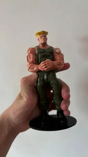 Boneco De Resina Guile Street Fighter