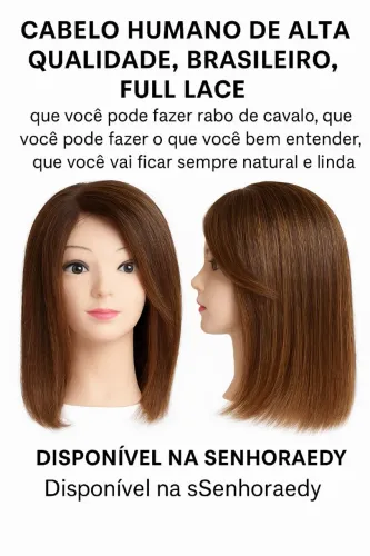 Cabelo Humano Brasileiro Full Lace