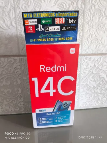 Xiaomi redmi 14c 128gb novo lacrado
