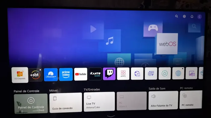 Smart TV 4K LG UHD 50'' Bluetooth HDR AI ThinQ Smart Magic Google Alexa 50UQ8050PSB