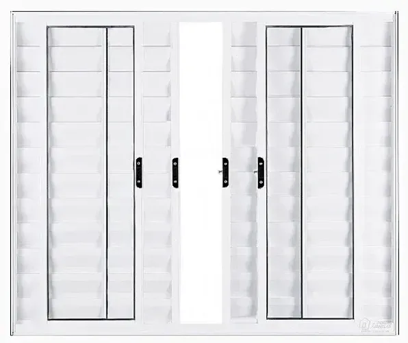 Janela  Veneziana 6 folhas 100x150 Branco