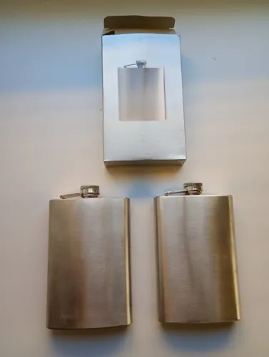  cantil de bolso em aço inox - usar na balada ou eventos
