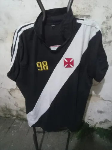 Camisa futebol Retrô Vasco da Gama 1998 tamanho GG preta