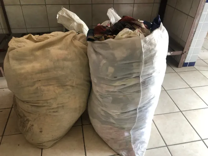 Retalhos para Saco de Boxe