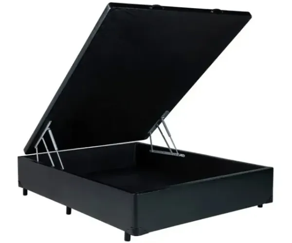 Base Cama Box Casal com Baú - 38x138x188cm (FAZEMOS ENTREGA EM ATE 24 HORAS DF E ENTONO)