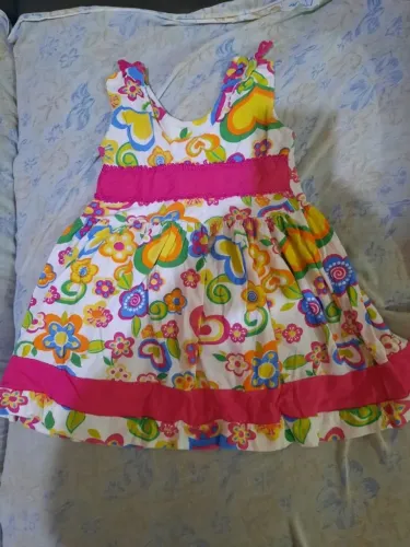 vestido infantil florido