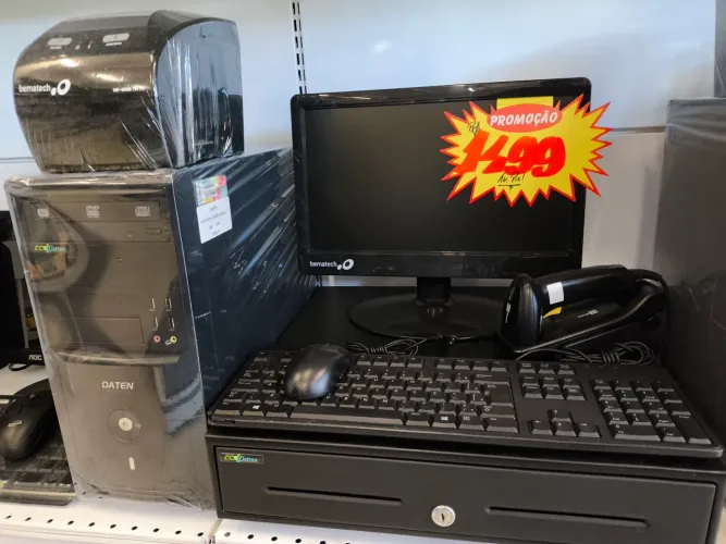 Kit Pdv com Impressora Fiscal e Gaveta Ideal para Comercio Garantia e NF Loja Eco Eletron