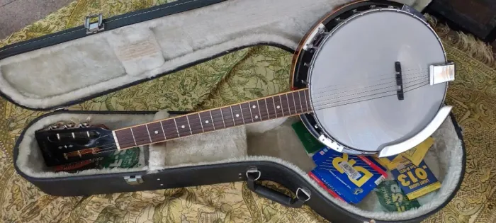Banjo Americano Anos 70 Guitar Banjo 6 String Instrument SB-10G Guitar Banjo From Japan co