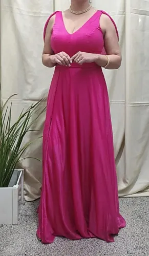 Vestido festa rosa pink