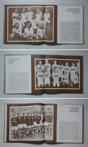 Coleção A História Ilustrada do Futebol Brasileiro em 4 Volumes 1ª Edição 1968 Raridade