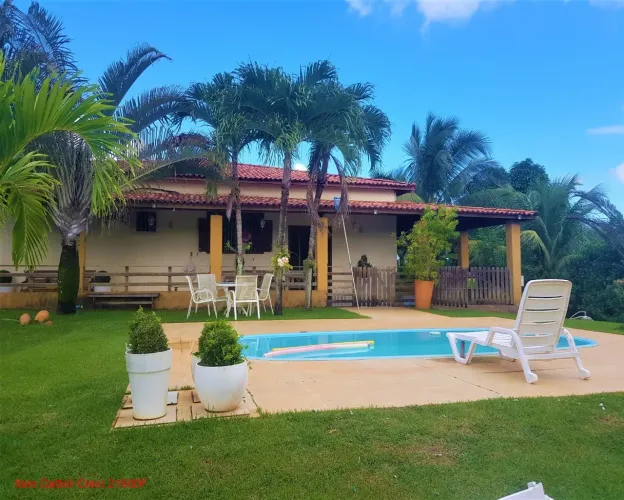Excelente Sítio e Jauá com 5.000m² de terreno, casa térrea com 3 suítes, Jauá, Camaçari, B