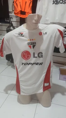 CAMISA SÃO PAULO TREINO 2004 TOPPER ORIGINAL  DA ÉPOCA 