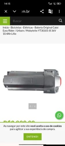 Bateria Mobilete Caloi original 36w10v 