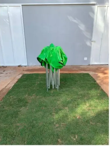 Tenda 2x2 profissional estrutura em aço e lona náutica.