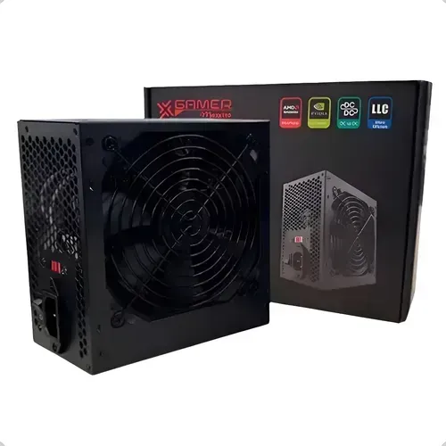 Fonte ATX Real 500W / 550W Bivolt para PC Gamer com Conector PCI-E TJA Tech Info