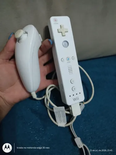 Controle Nintendo Wii+nunchuk originais funcionando perfeitamente