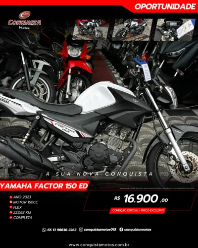 Factor 150 ED 2023 | Apenas 22.000Km (COM GARANTIA)