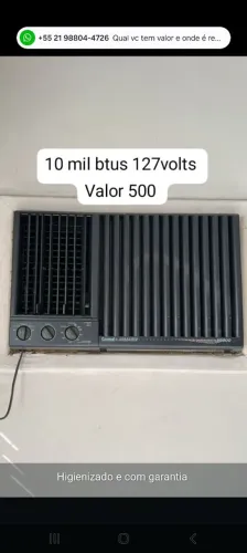 Ar condicionado 10 mil btus 127volts Higienizado e com garantia 