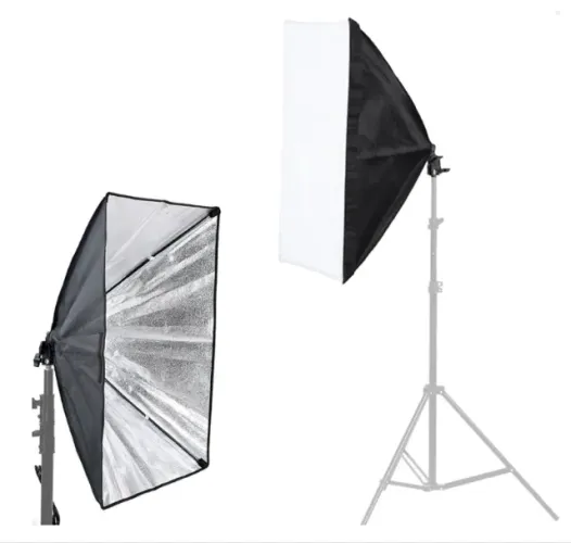 Softbox 50x70 + tripé de 2 metros - Enviamos vídeo mostrando o produto